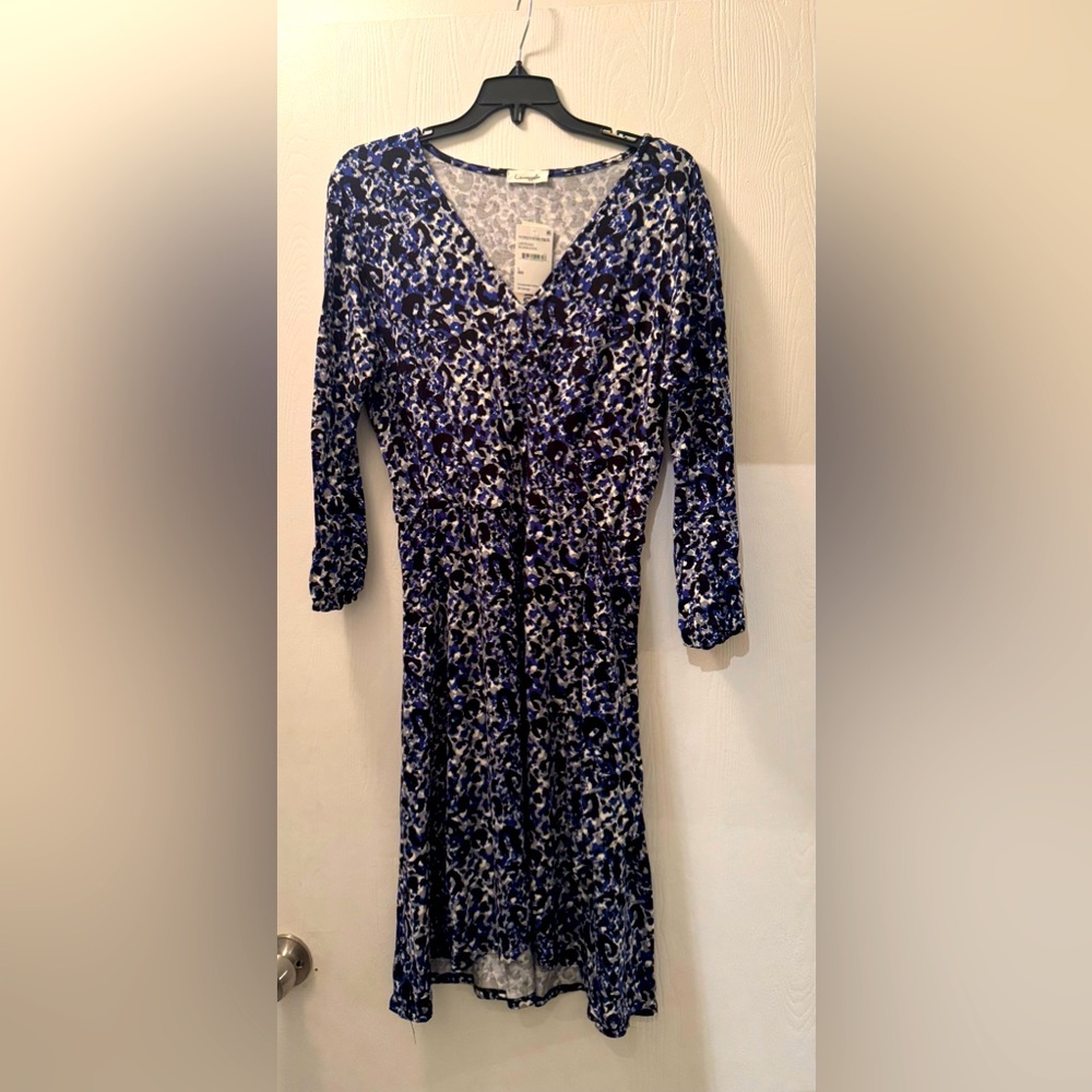Loveappella Leopard Print Wrap Dress, Women’s Size L
